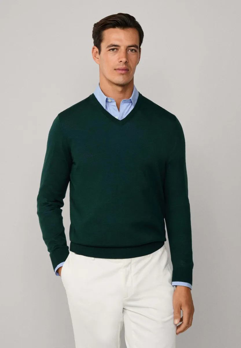 Strickpullover - dark green