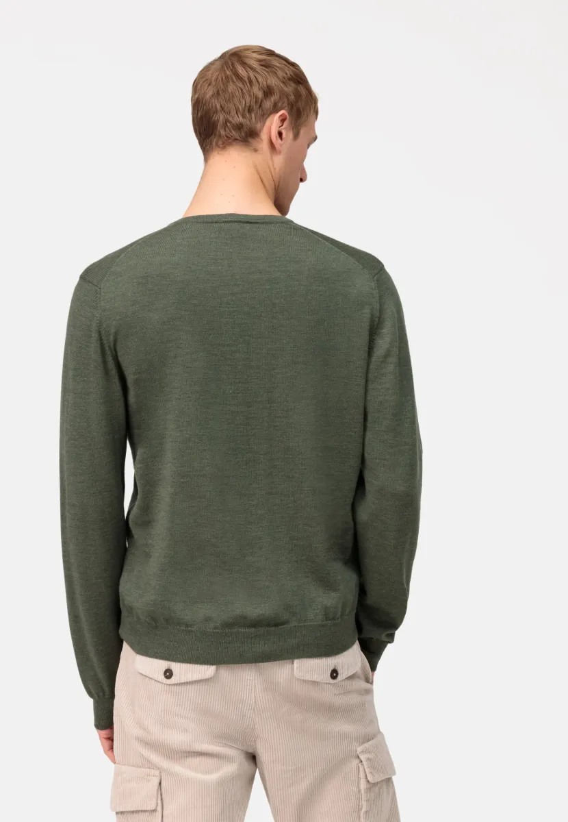 Strickpullover - dark green