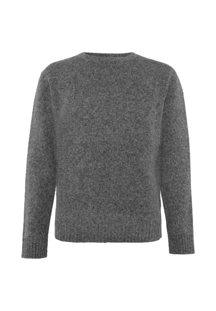 Strickpullover - dark grey melange