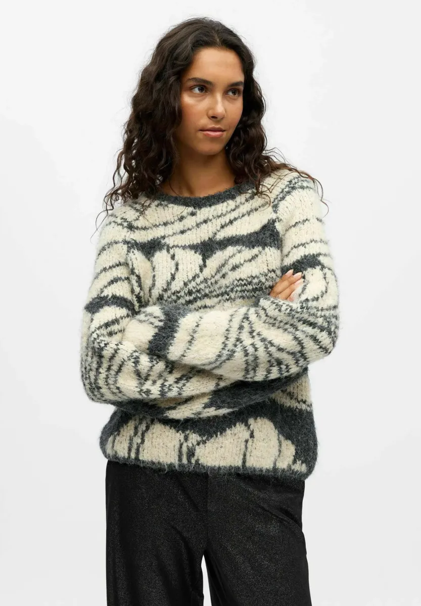 Strickpullover - dark grey melange