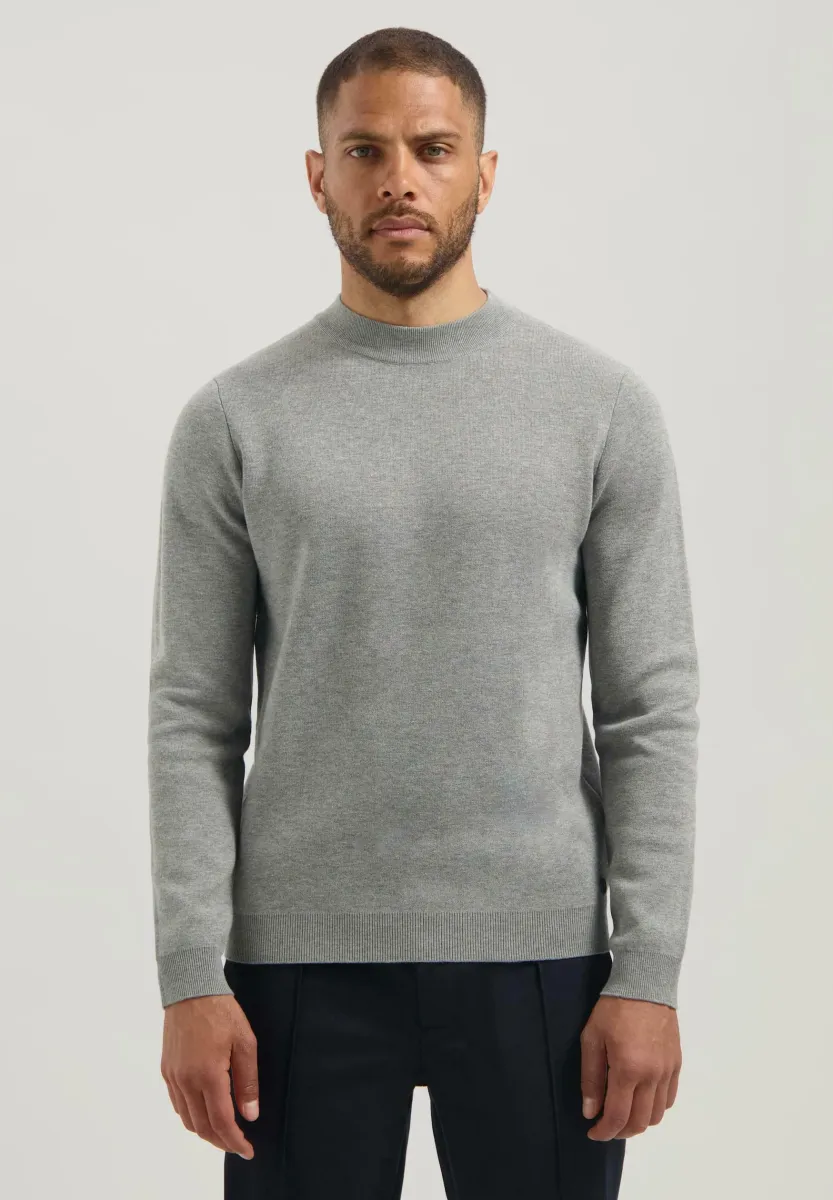 Strickpullover - dark grey melange