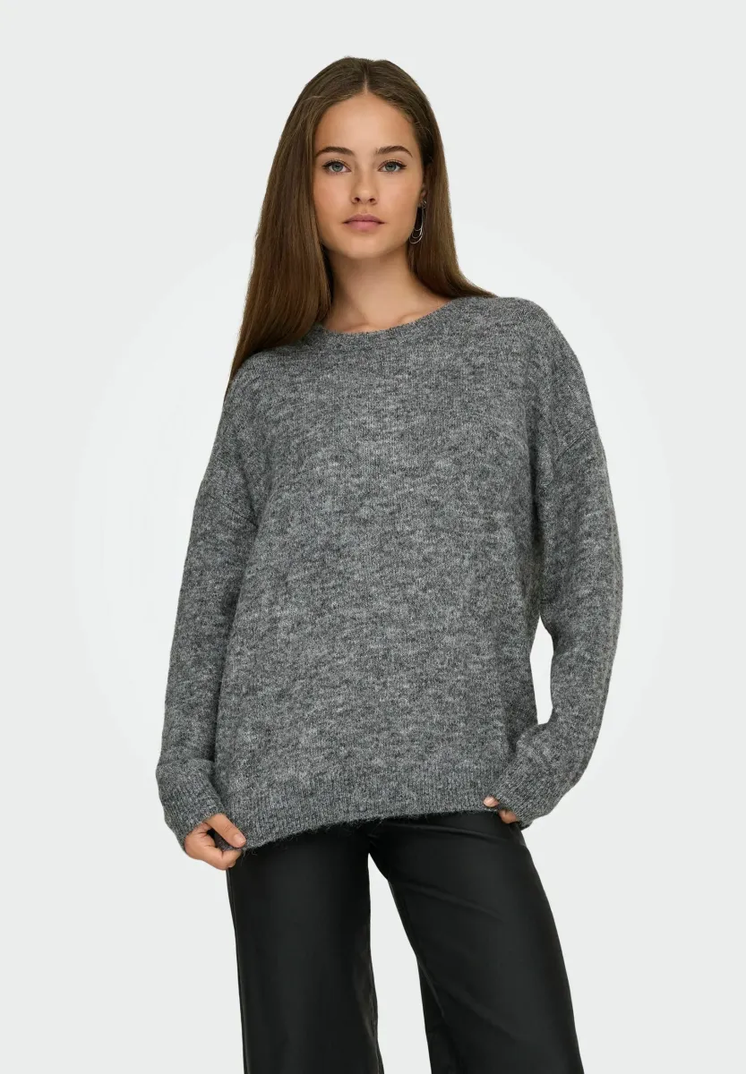 Strickpullover - dark grey melange