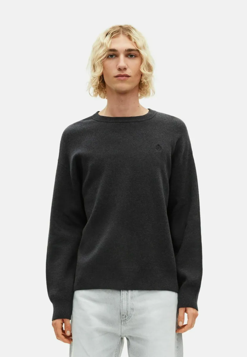 Strickpullover - dark grey melange