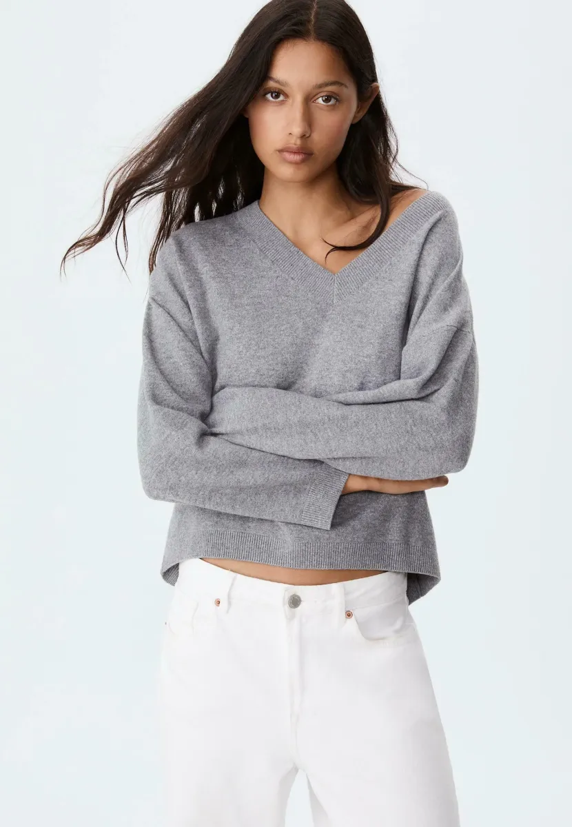 Strickpullover - dark grey