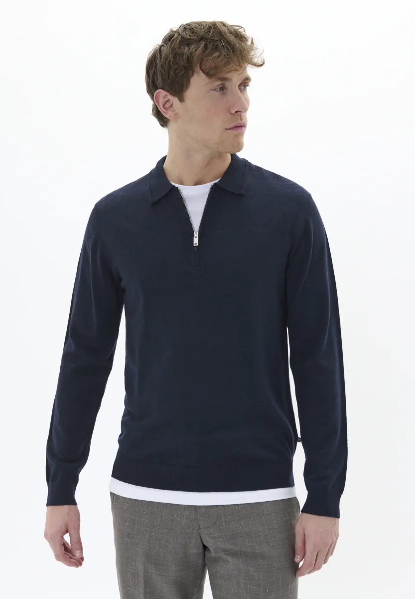 Strickpullover - dark navy melange