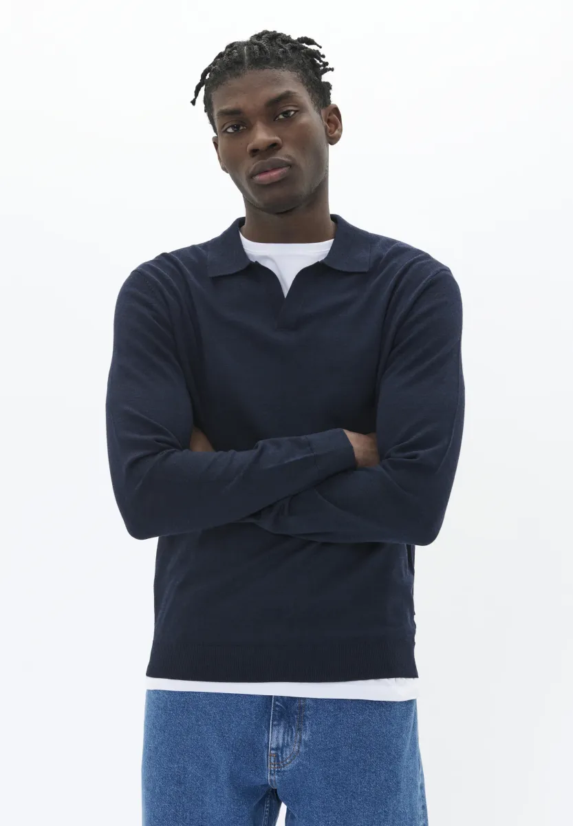Strickpullover - dark navy melange