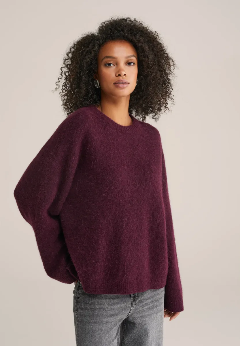 Strickpullover - dark purple
