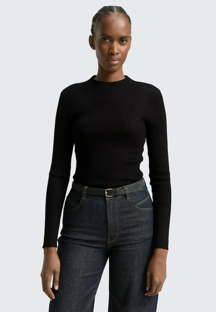 Strickpullover - deep black