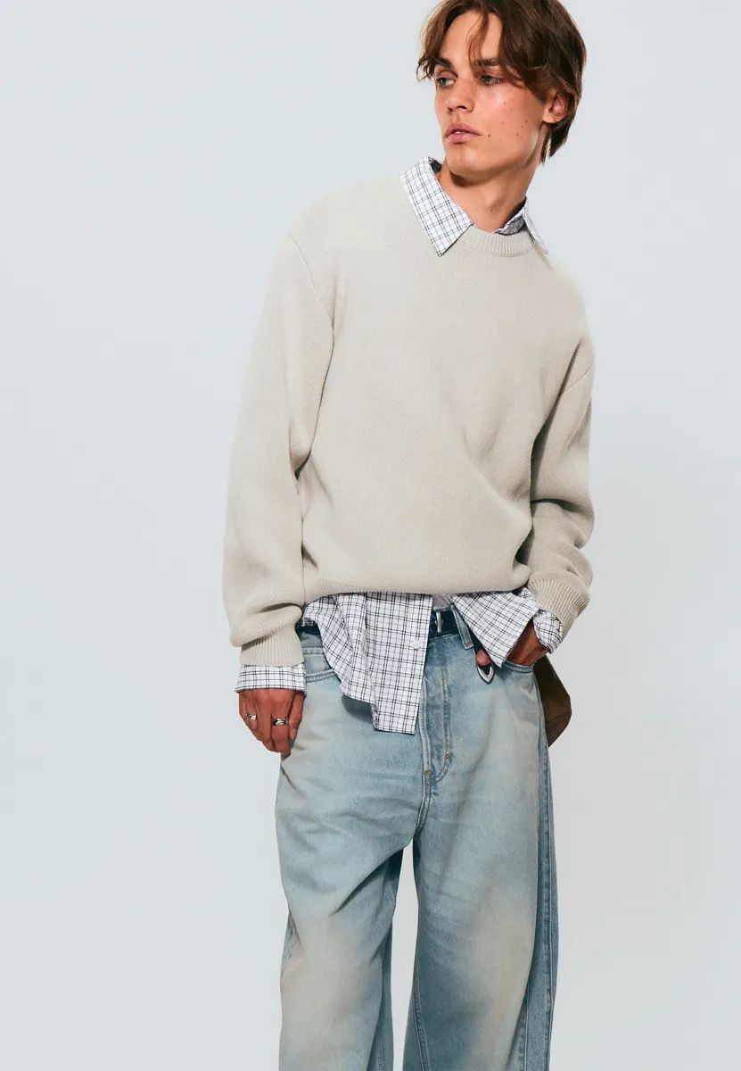 Strickpullover - dirty white