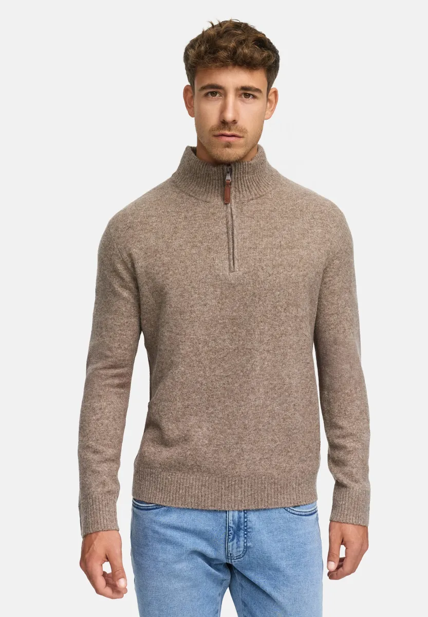 Strickpullover - dk brown mix