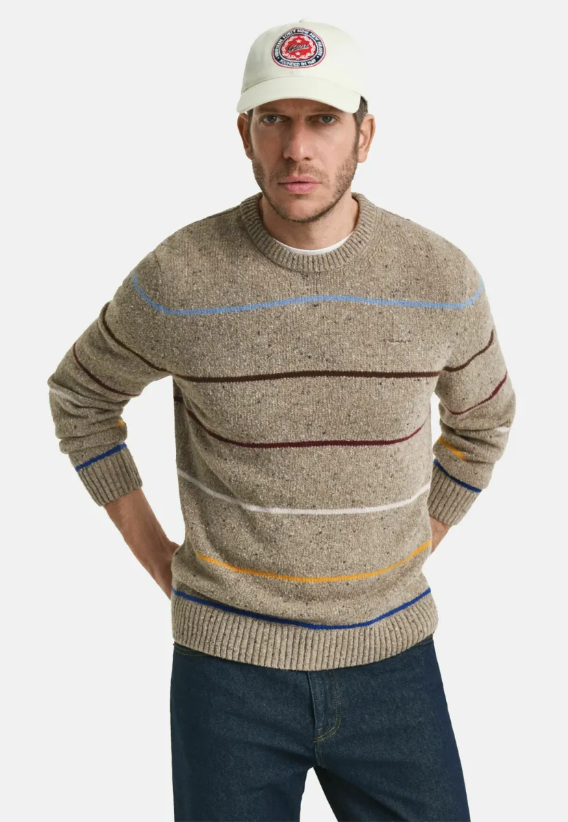 Strickpullover - dk sand melange