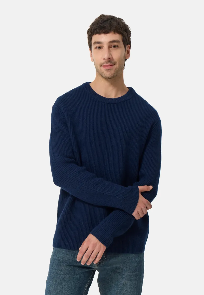 Strickpullover - dunkelblau