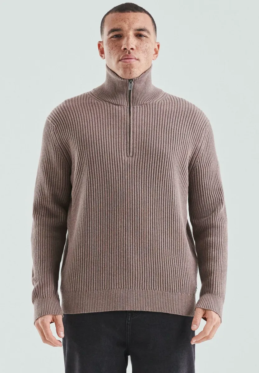 Strickpullover - dunkelbraun