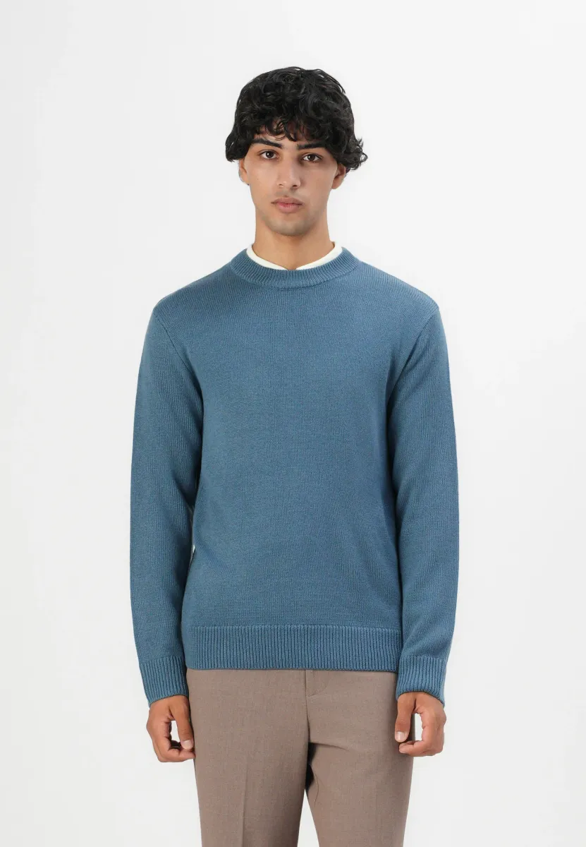 Strickpullover - dusty blue