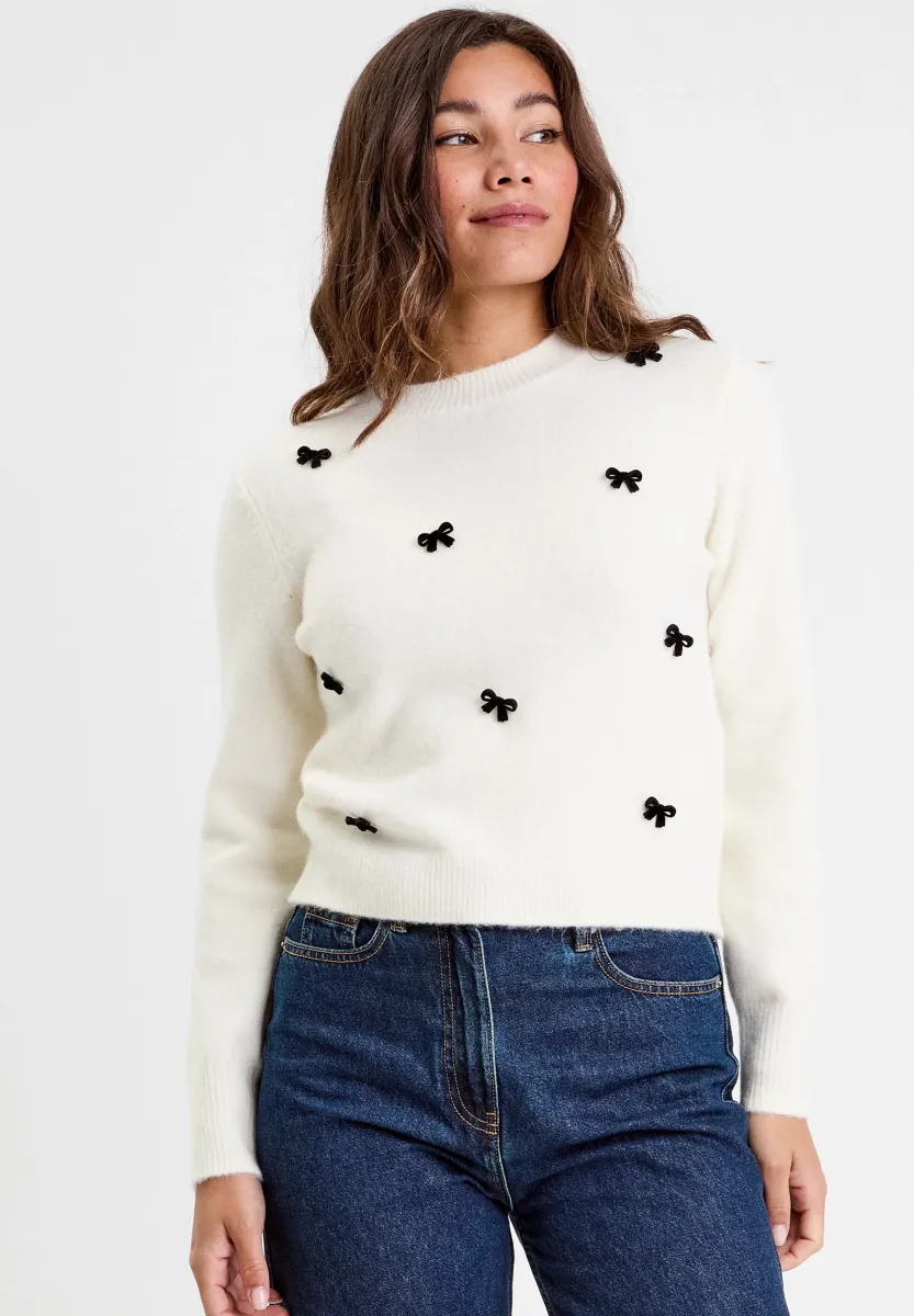 Strickpullover - ecru