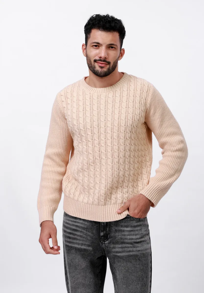 Strickpullover - ecru