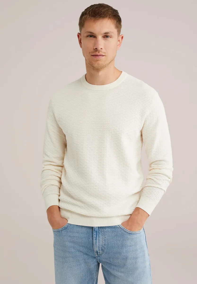 Strickpullover - ecru