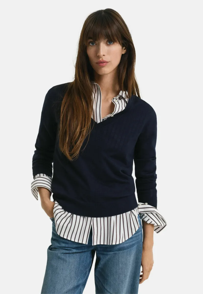 Strickpullover - evening blue