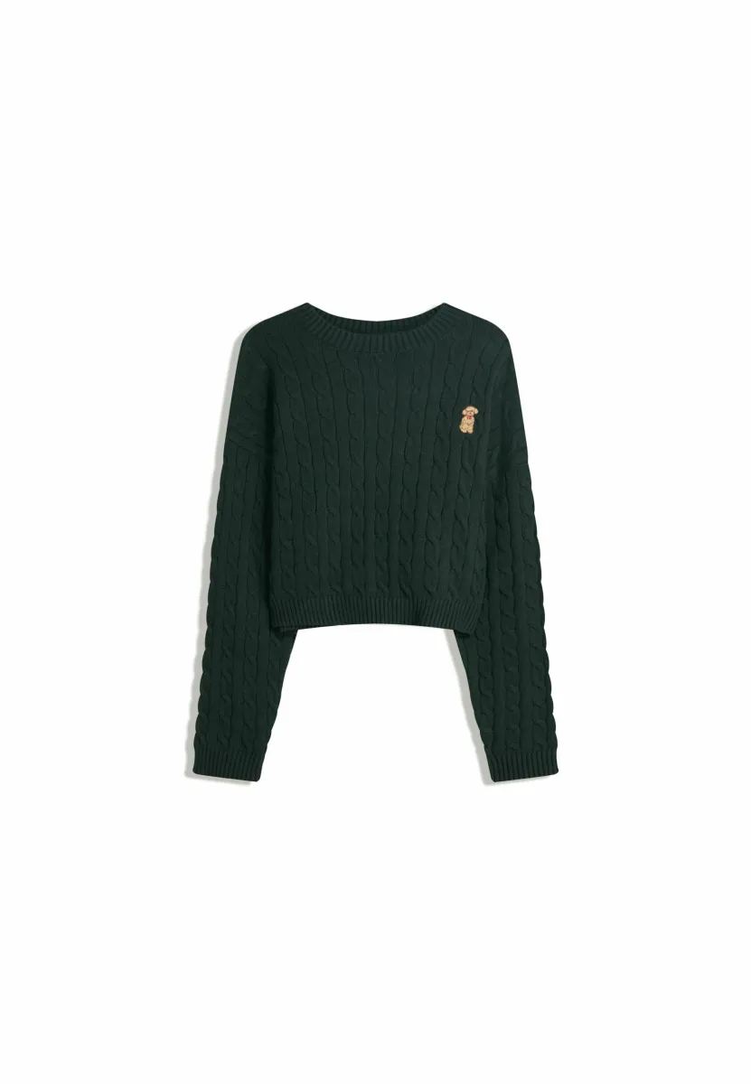 Strickpullover - evergreen