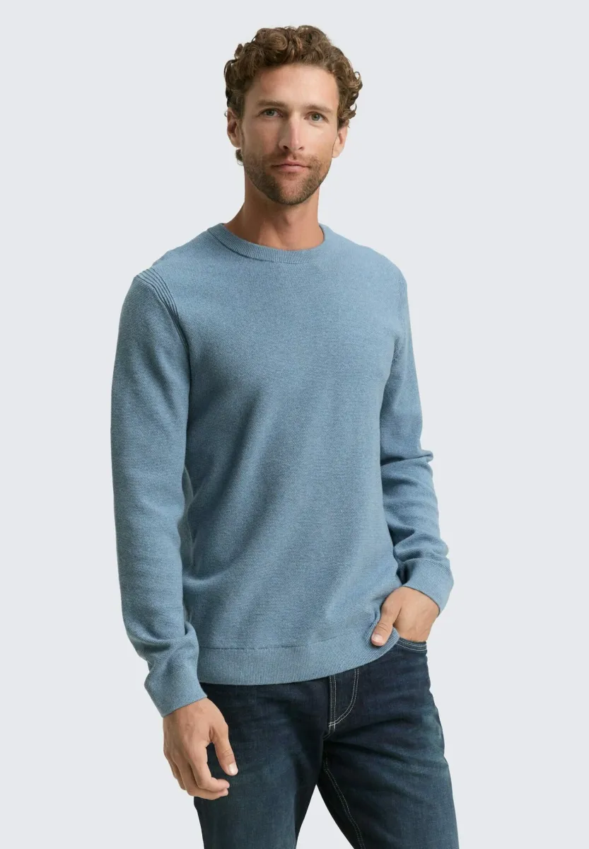 Strickpullover - faded blue melange