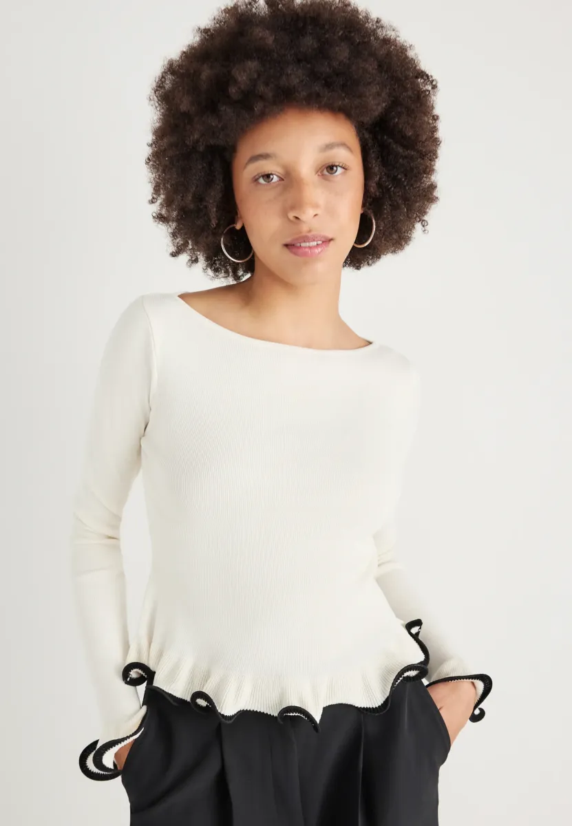 Strickpullover - gardenia