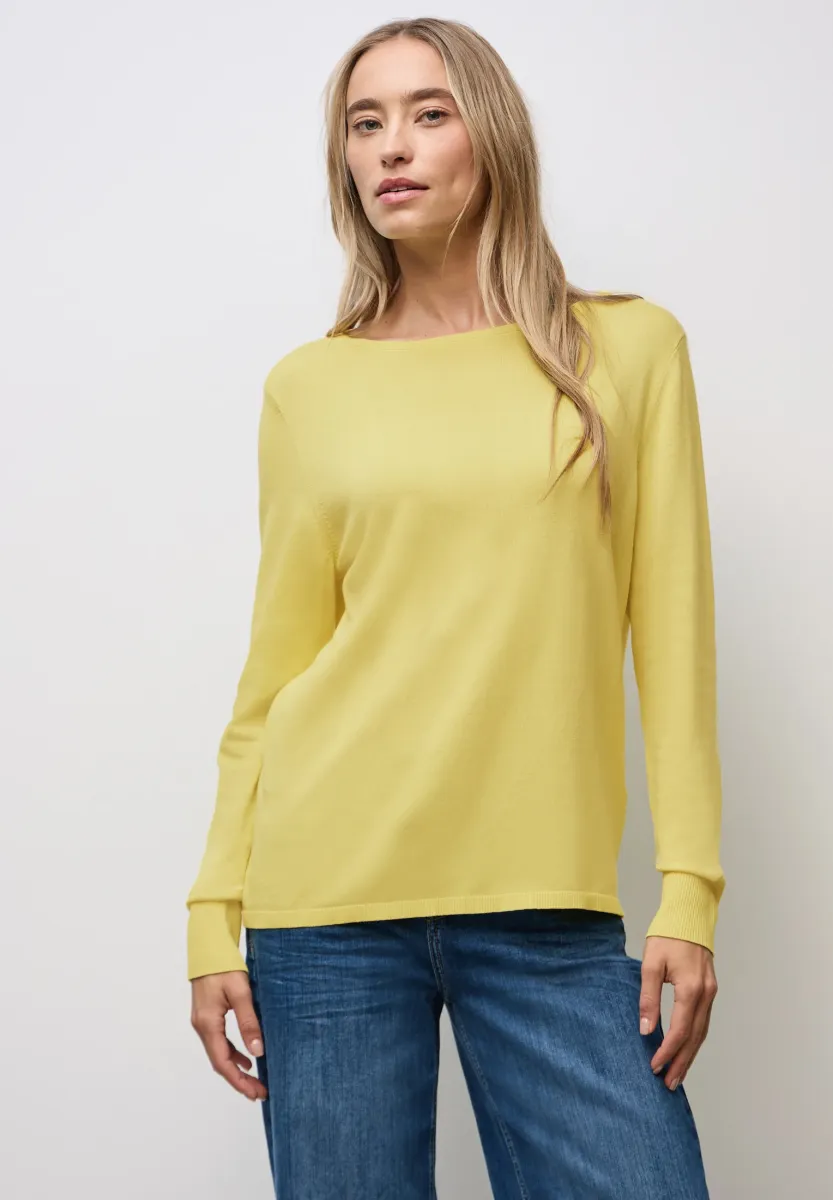 Strickpullover - gelb