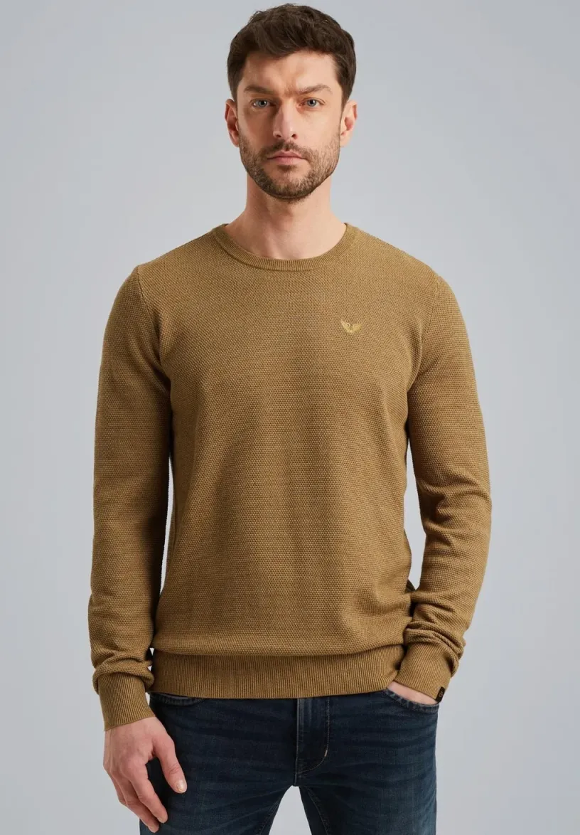 Strickpullover - golden brown