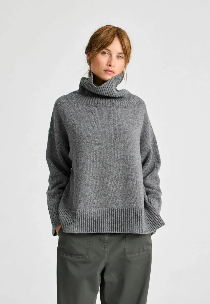 Strickpullover - grafitti grey melangé