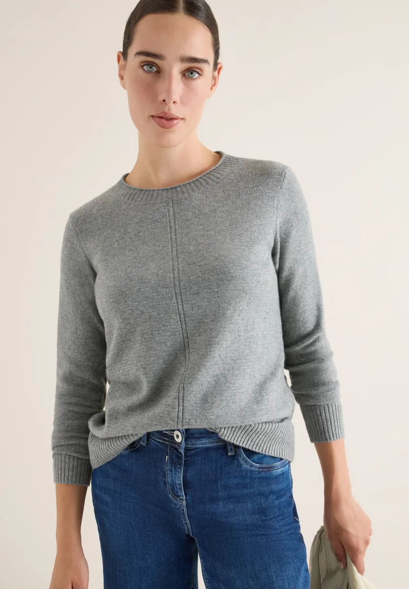 Strickpullover - grau
