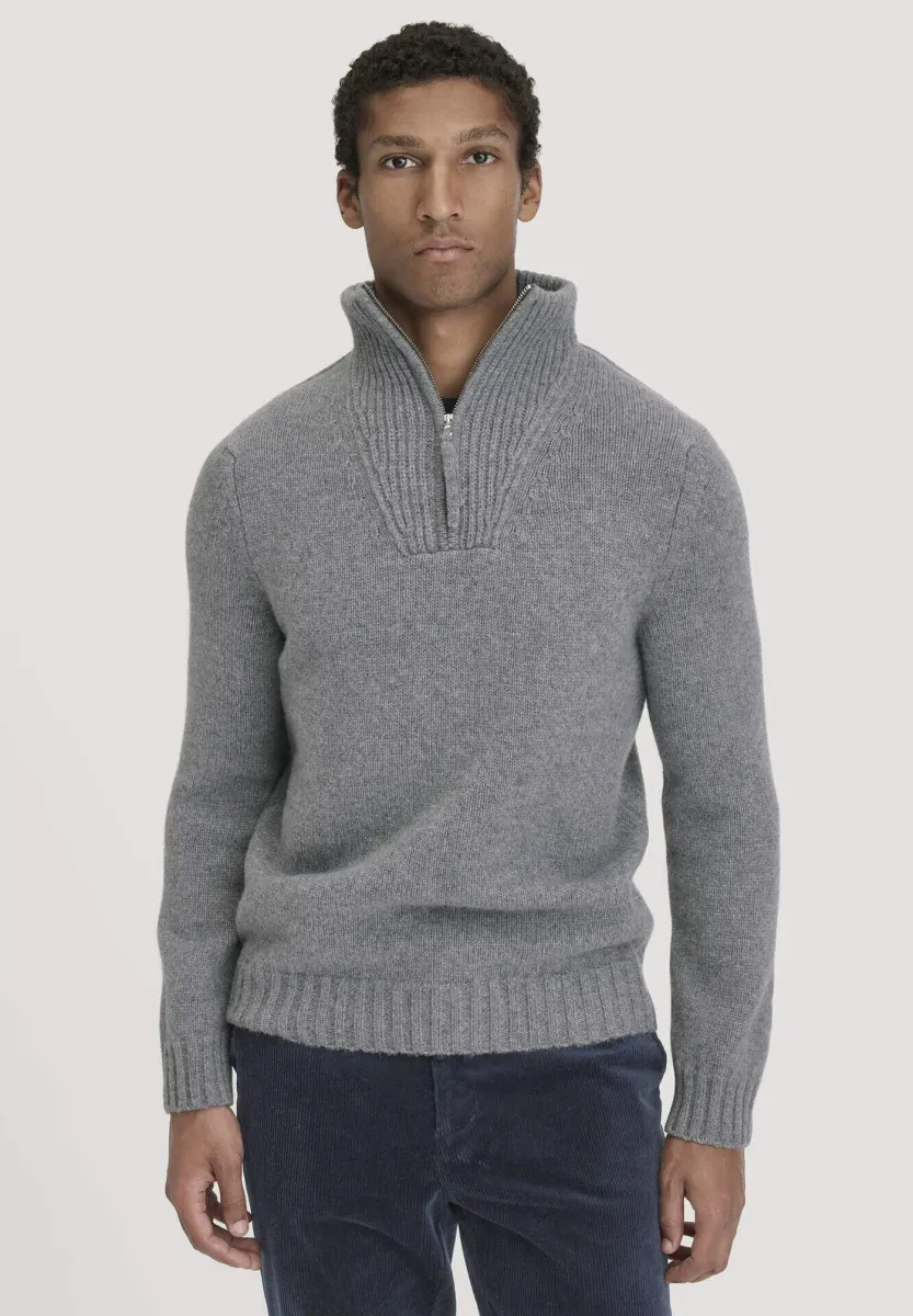 Strickpullover - grau