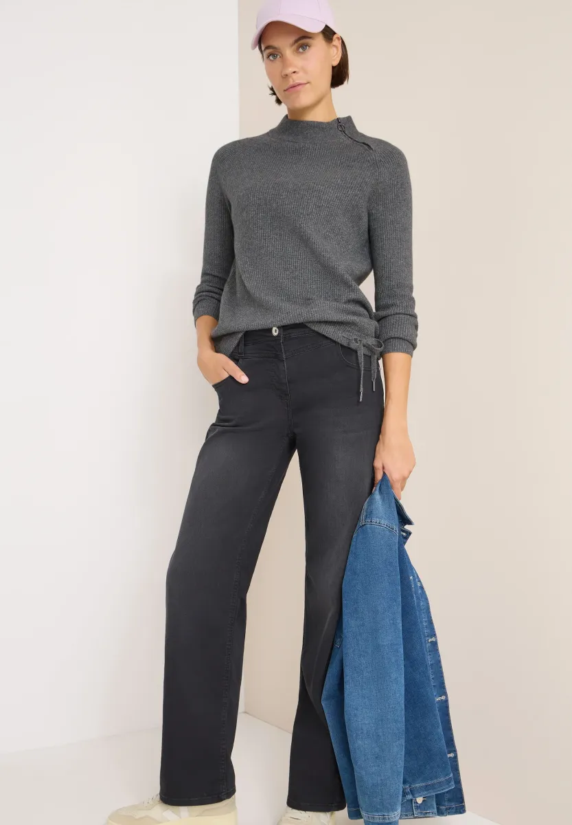 Strickpullover - grau