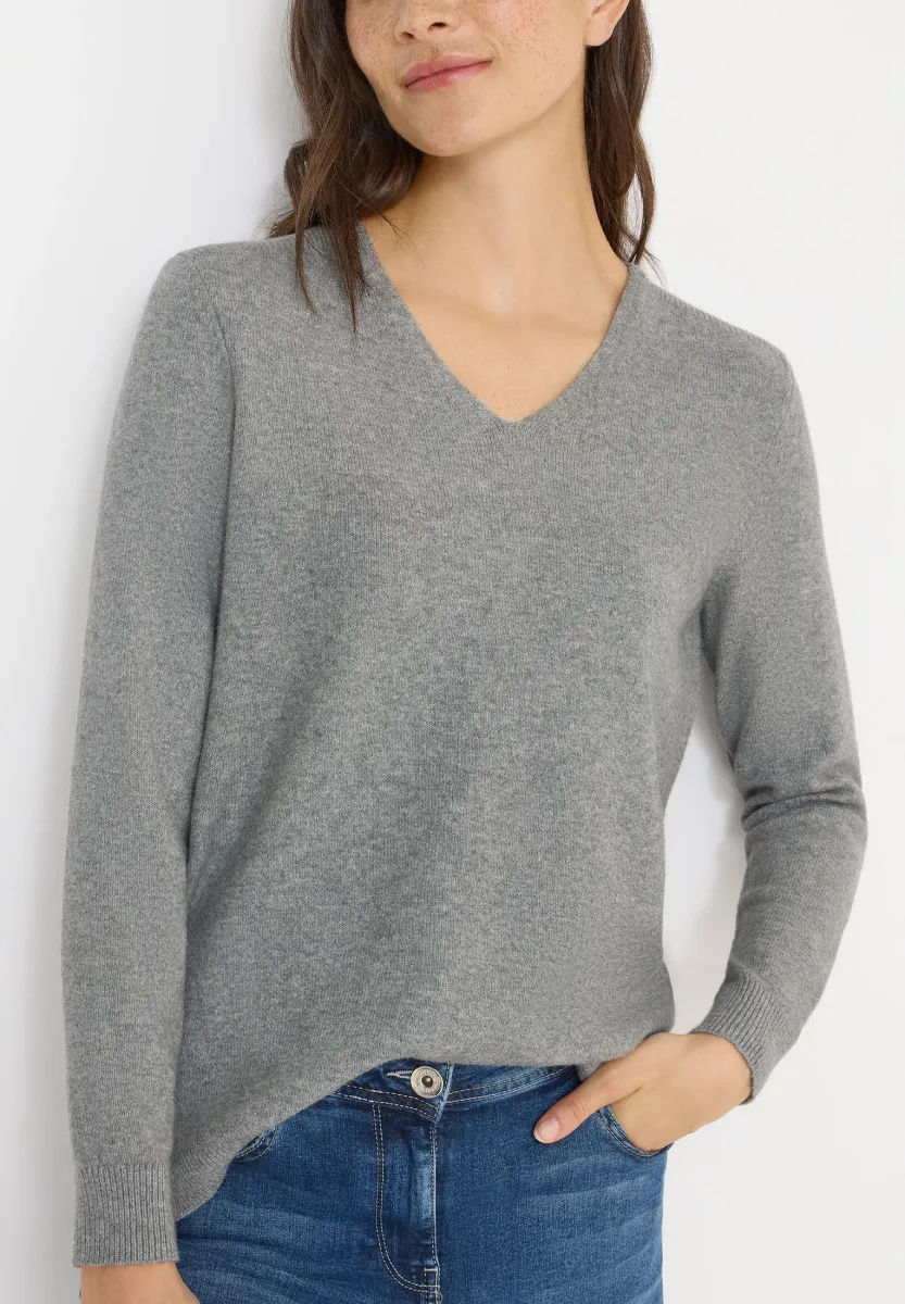 Strickpullover - grau