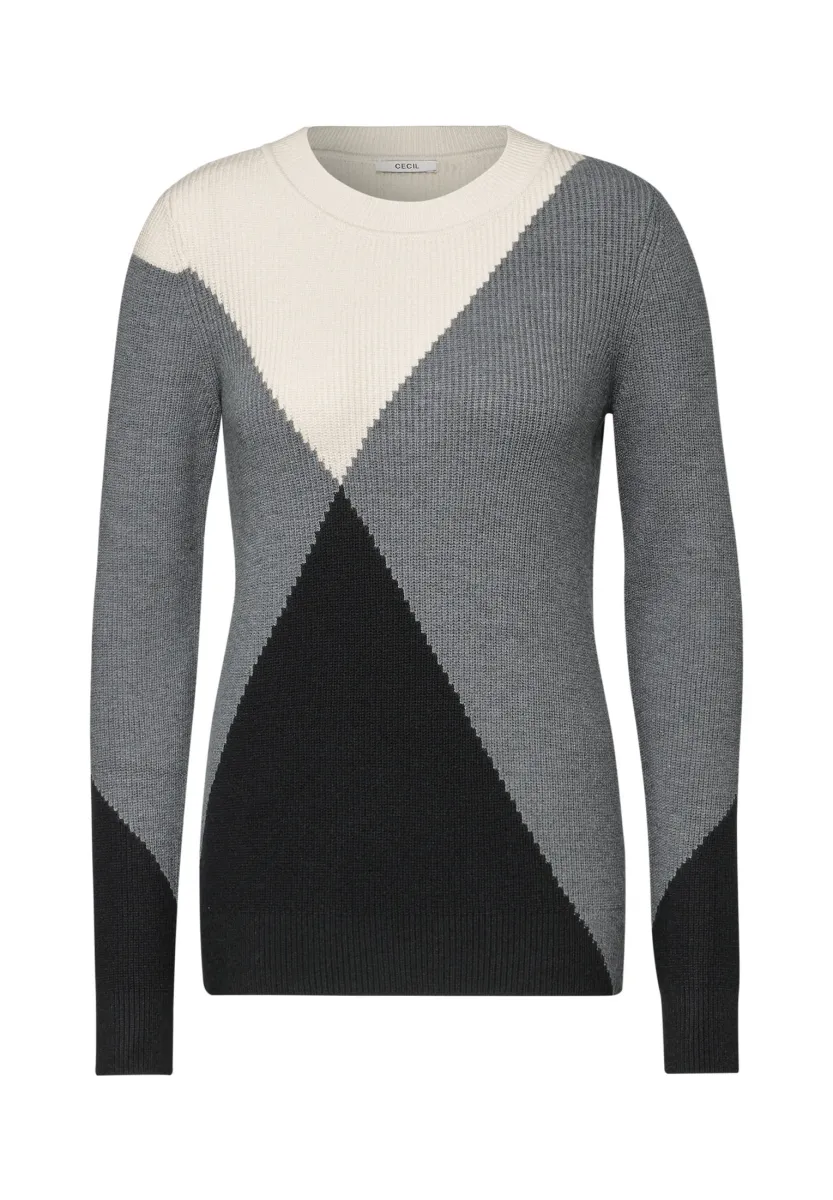 Strickpullover - grau