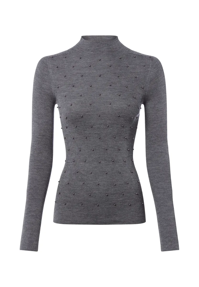 Strickpullover - grau