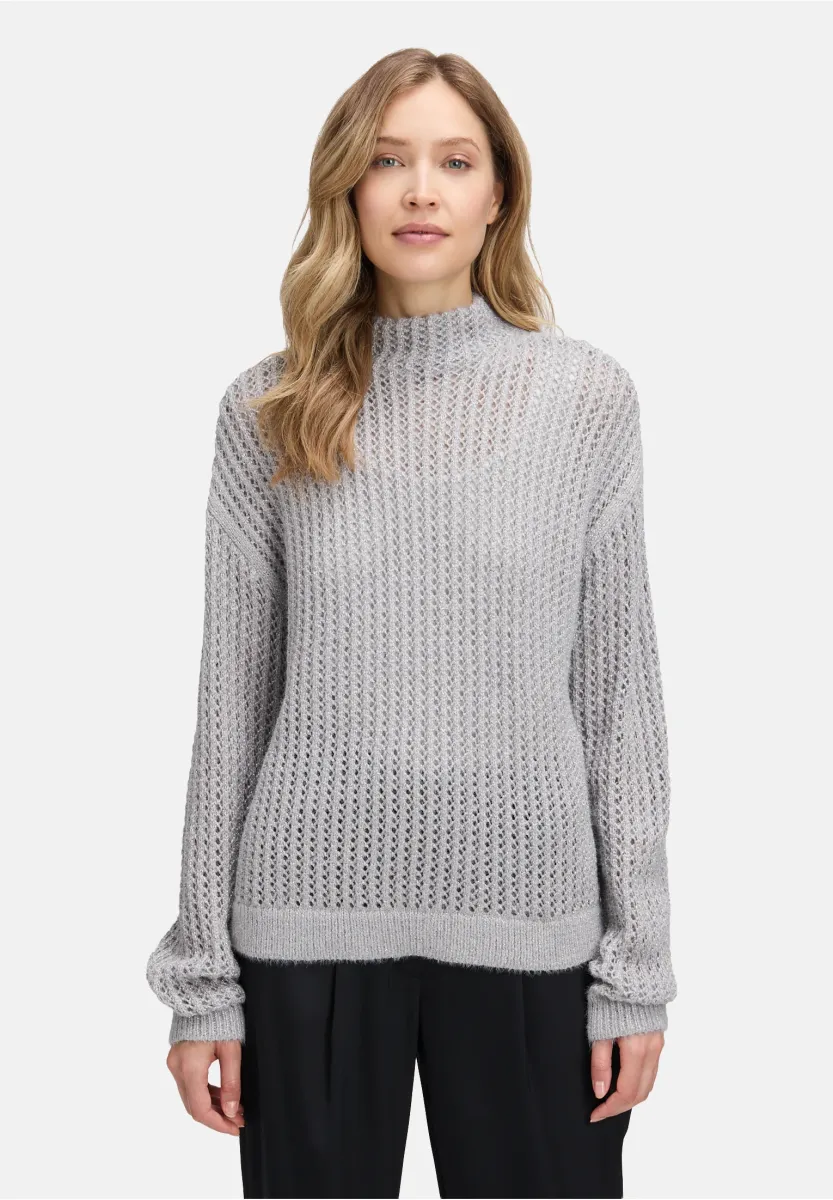 Strickpullover - grau