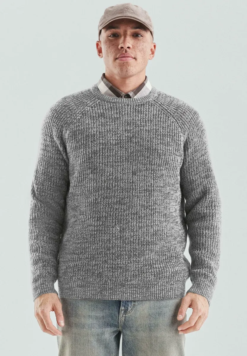 Strickpullover - grau