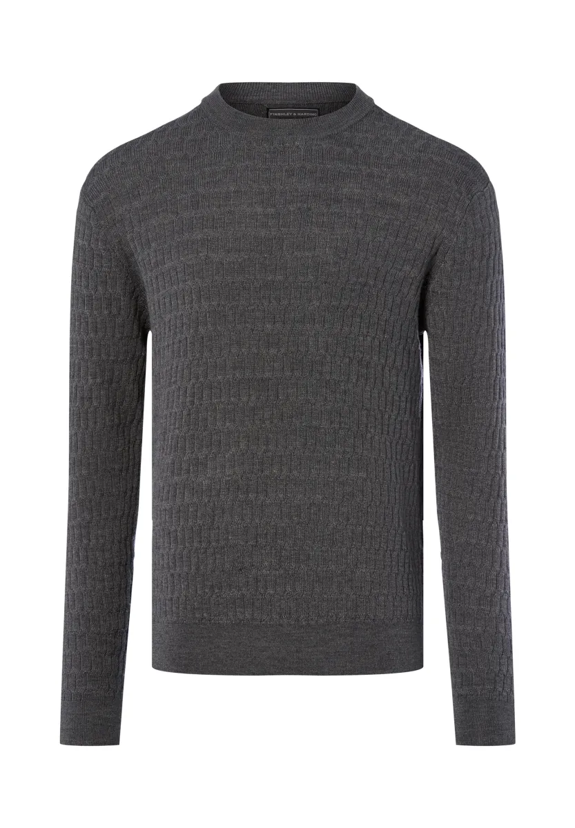 Strickpullover - grau