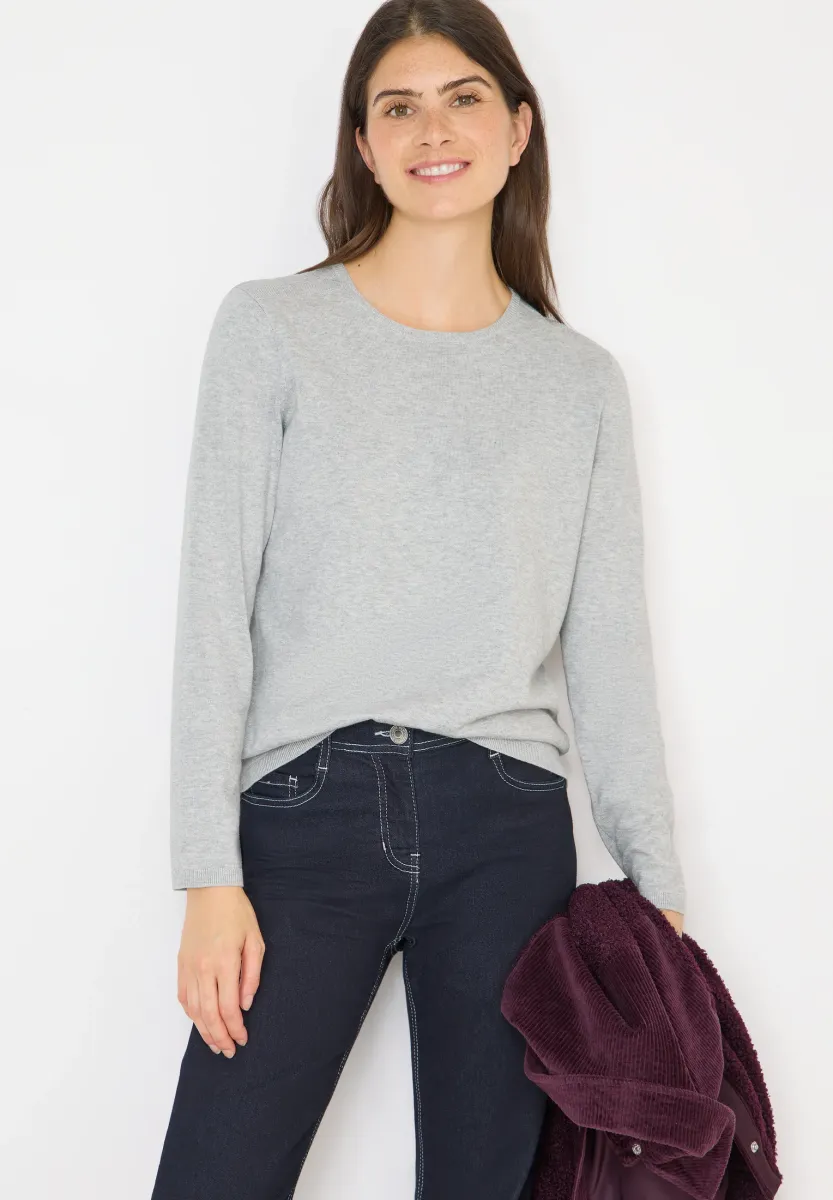 Strickpullover - grau