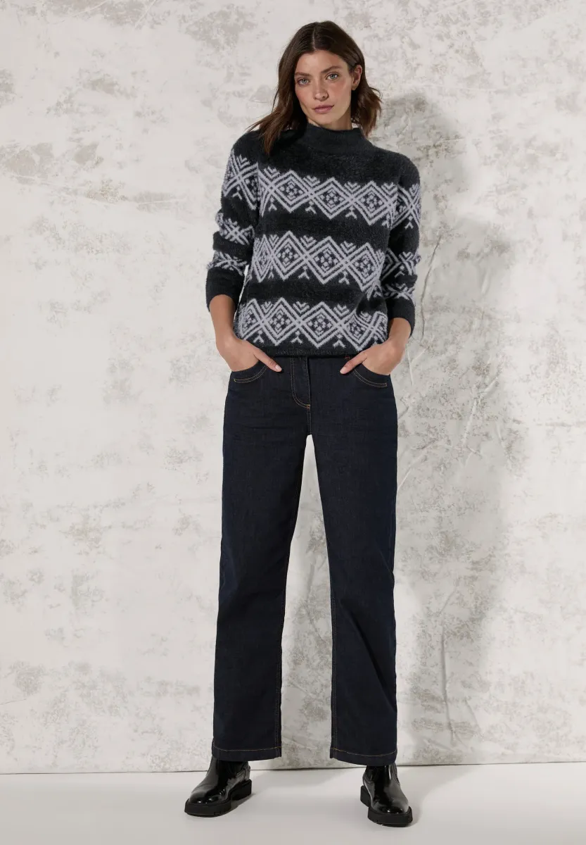 Strickpullover - grau