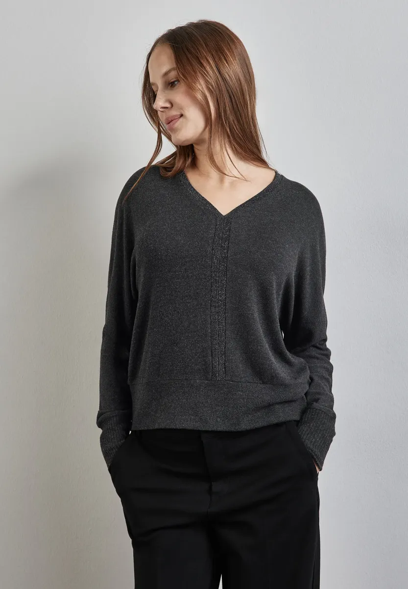 Strickpullover - grau