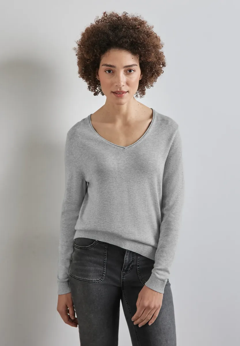Strickpullover - grau