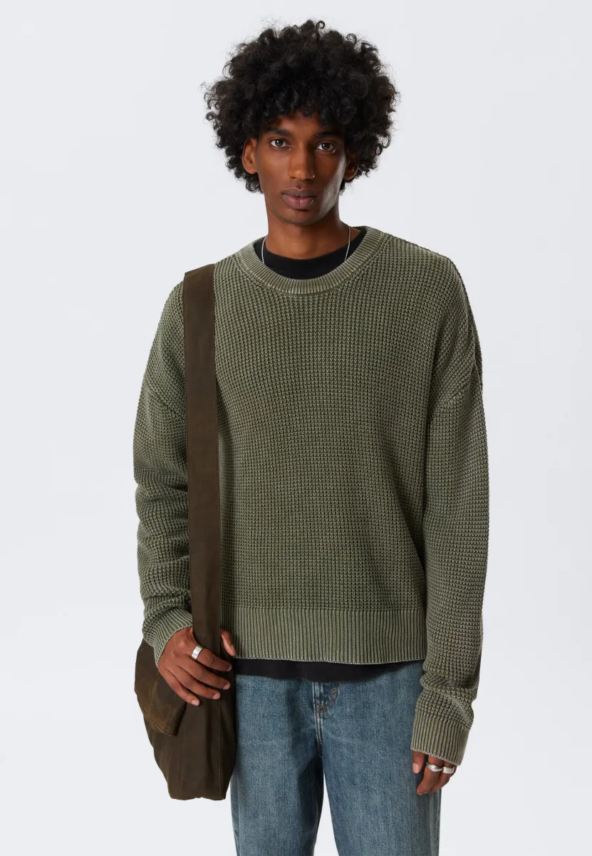 Strickpullover - green dark