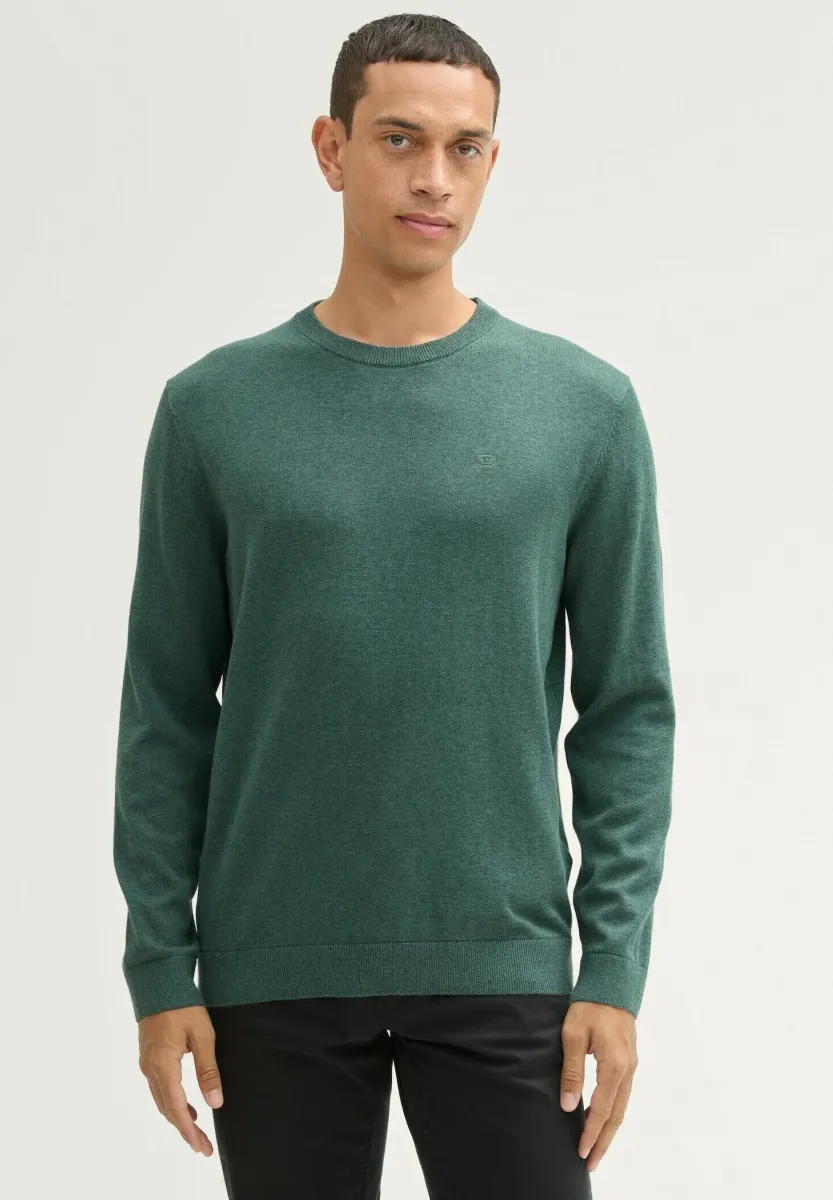 Strickpullover - green dust melange