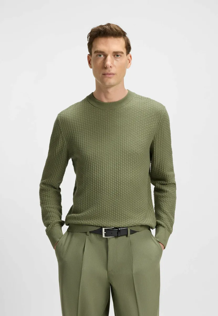 Strickpullover - green four