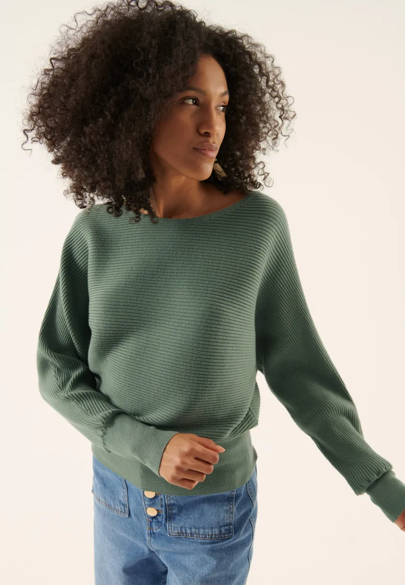 Strickpullover - green