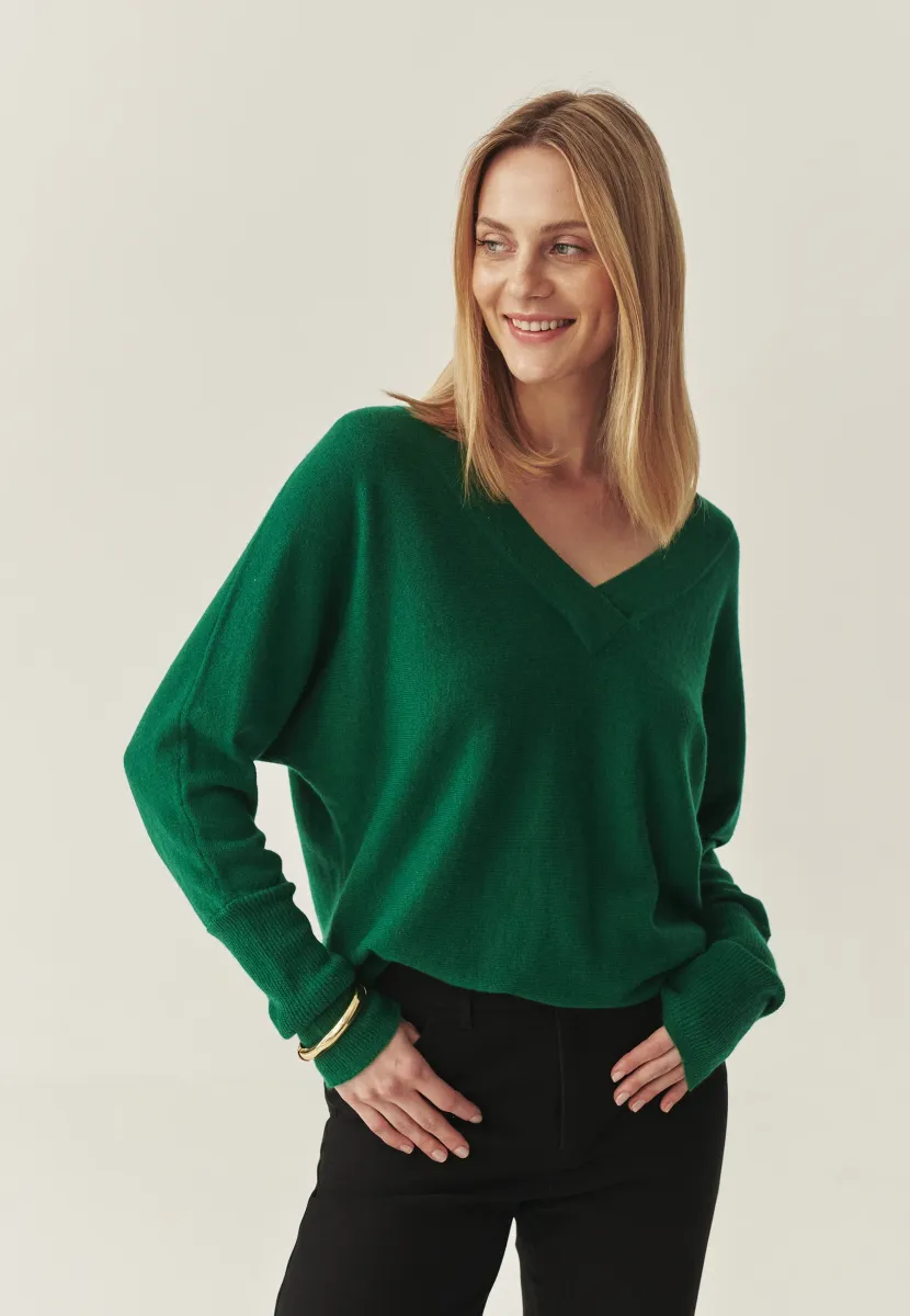 Strickpullover - green