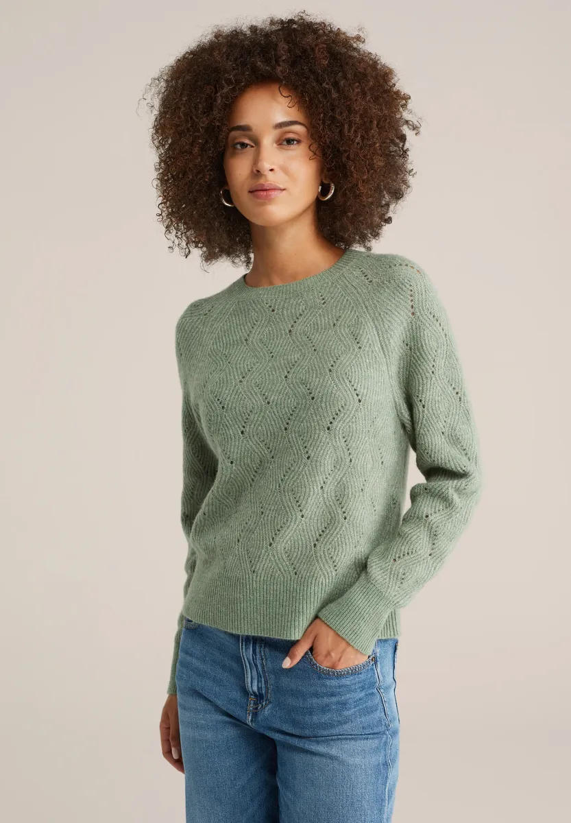 Strickpullover - green