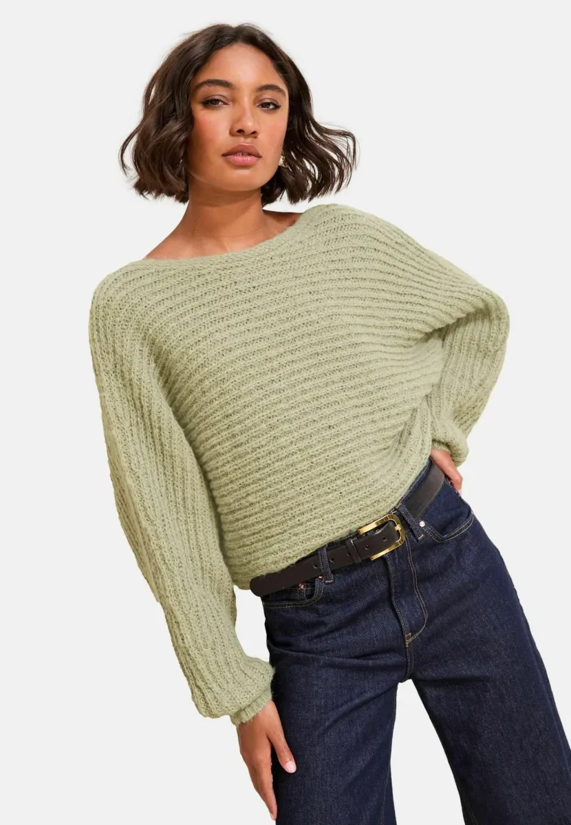 Strickpullover - green