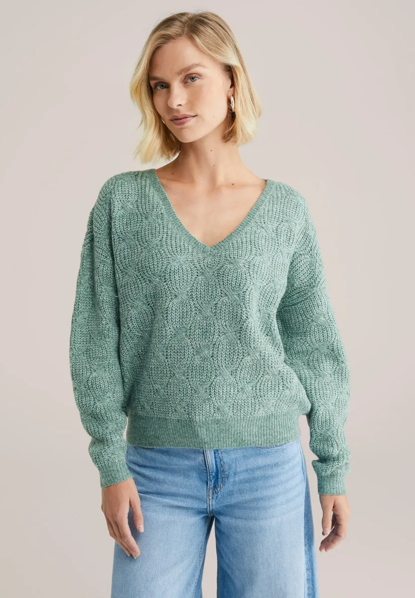 Strickpullover - green