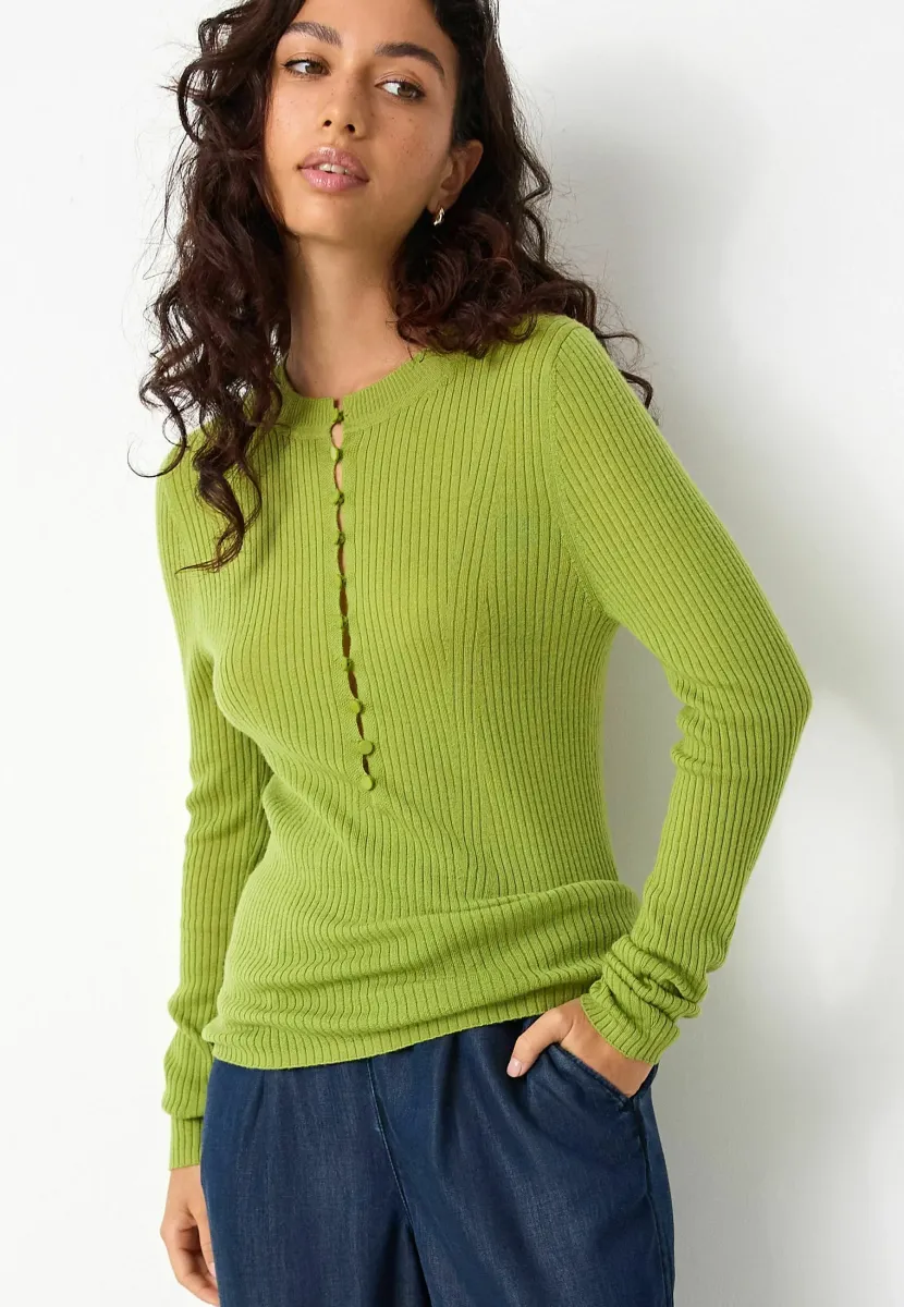 Strickpullover - green